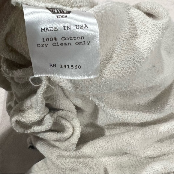 Koch Tan Ankle Jogger 100% cotton Pants EUC Size XS - Picture 3 of 3